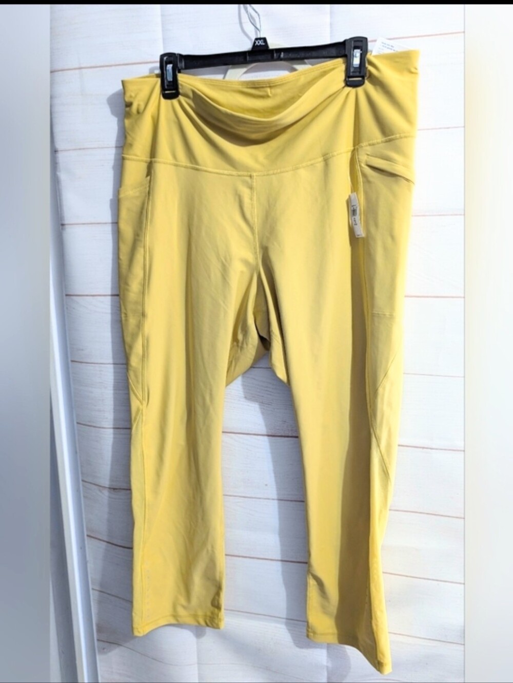 Nwt Old Navy High Waist Power Soft Yellow High-Waist Leggings Size XXLT